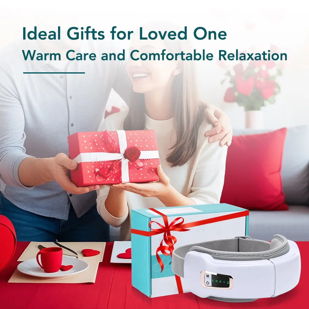 Air Pressure Eye Massager with Heat, Comfort Smart Eye Mask with Bluetooth Music & Voice Prompt, Wireless Eye Protector Rechargeable Eye Care Device for Women & Men, Christmas Birthday Gifts