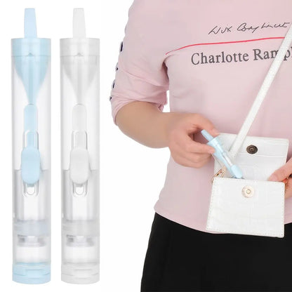 Portable Tongue Brush Oral Tongue Cleaner Soft Travel Hold Toothpaste Outdoor Tooth Brush Tooth Clean Tools Folding Toothbrush