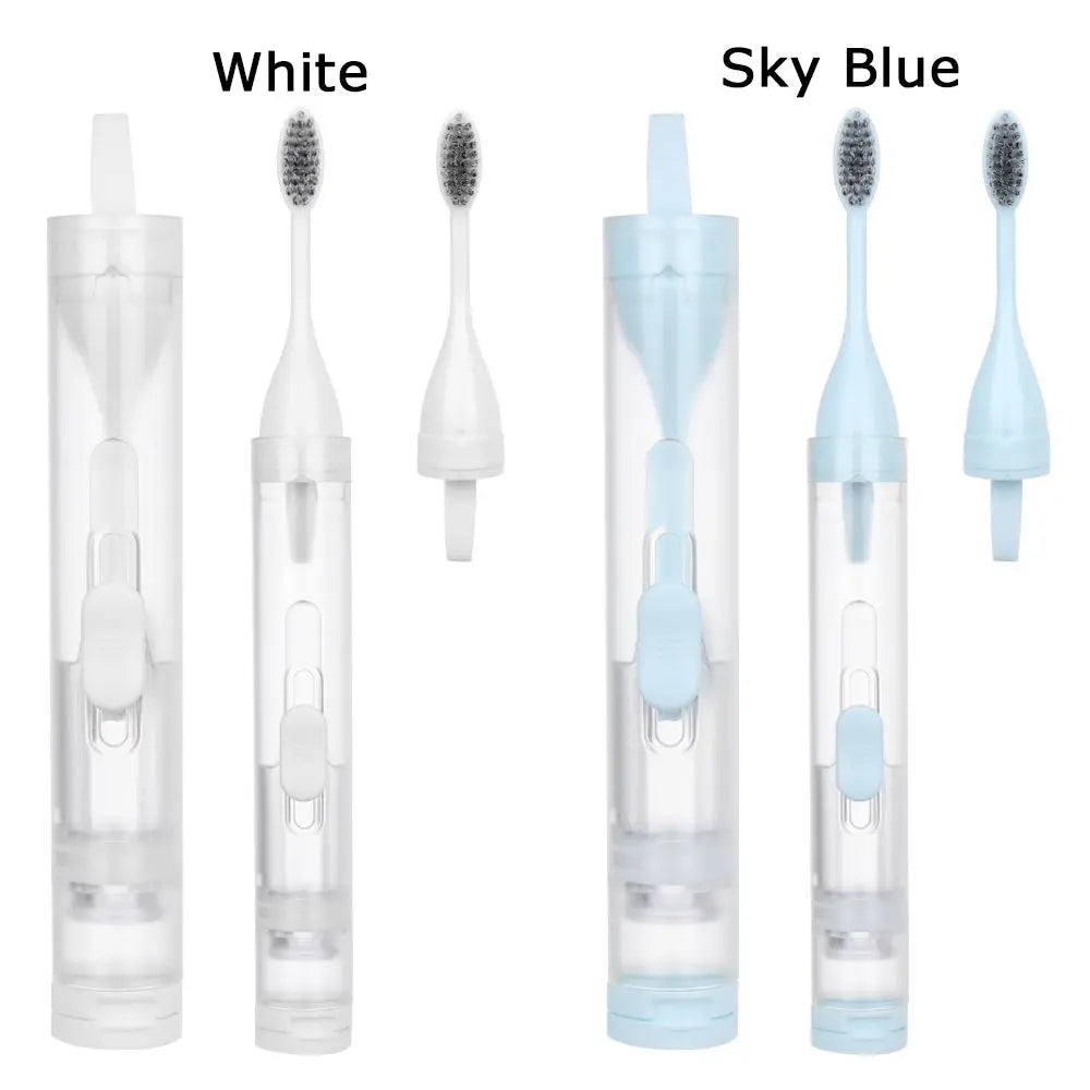 Portable Tongue Brush Oral Tongue Cleaner Soft Travel Hold Toothpaste Outdoor Tooth Brush Tooth Clean Tools Folding Toothbrush
