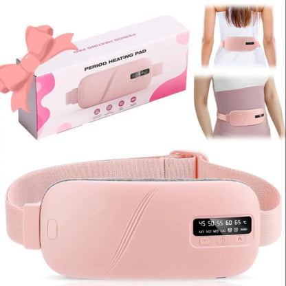 Menstrual Portable Heating Pad Waist Massager, 5-Level Hot Compress & 4-Level Vibration Waist Belt, Women'S Personal Care Appliances for Home & Travel #GLOBAL PICKS