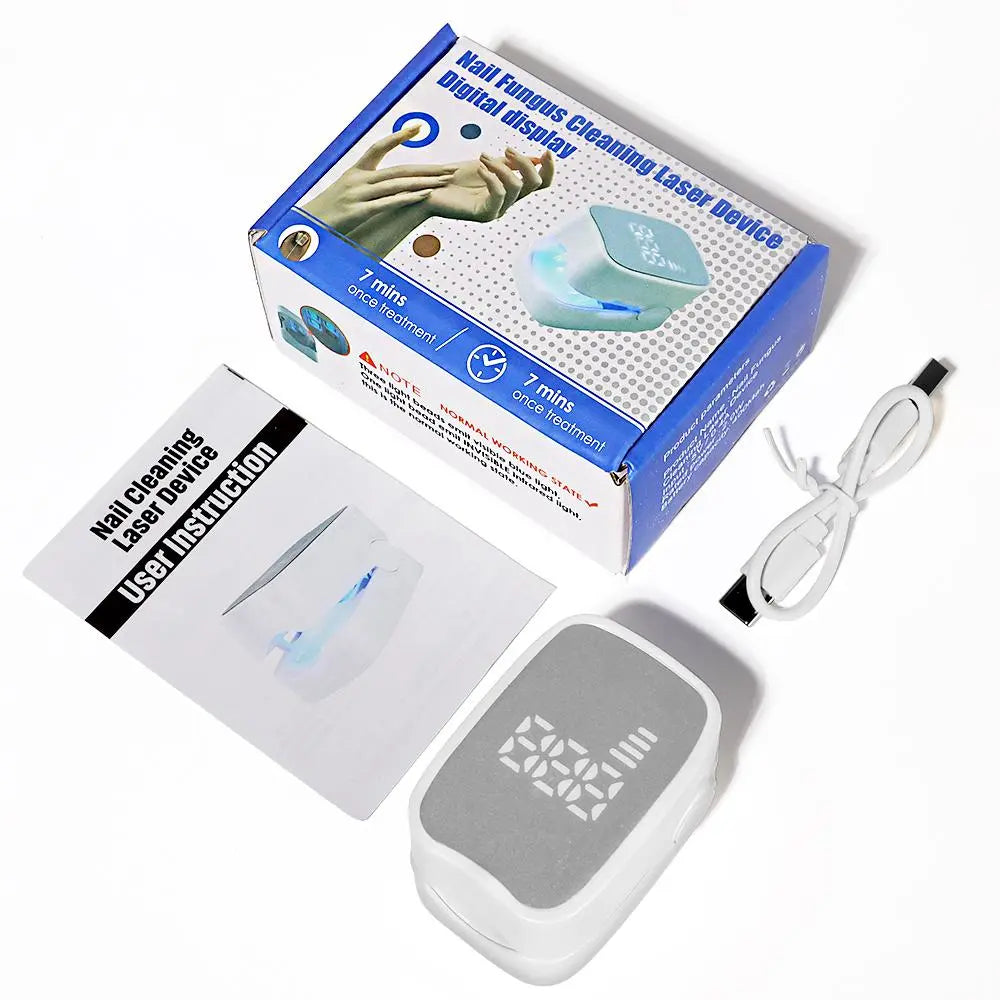 Nail Fungus Laser Treatment LED Light Device, 1 Box Nail Fungus Remover, Professional Nail Care Grooming Tool for Home Use