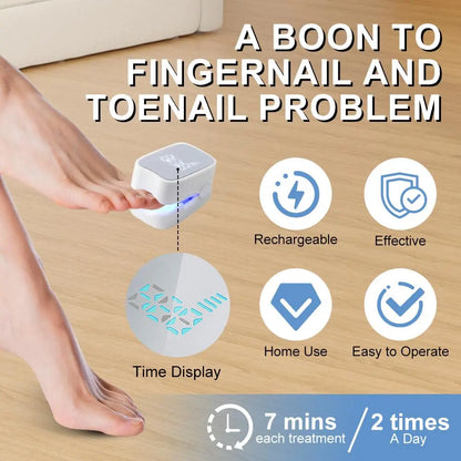 Nail Fungus Laser Treatment LED Light Device, 1 Box Nail Fungus Remover, Professional Nail Care Grooming Tool for Home Use